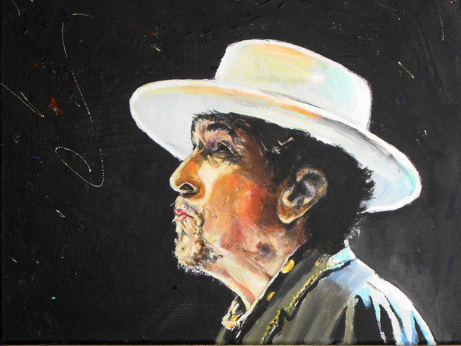 Bob Dylan Painting by Lucia Hoogervorst