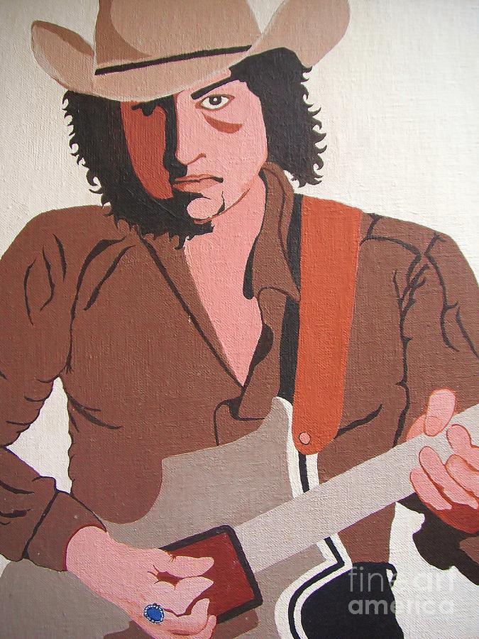 Bob Dylan - Celebrities Painting by Susan Carella