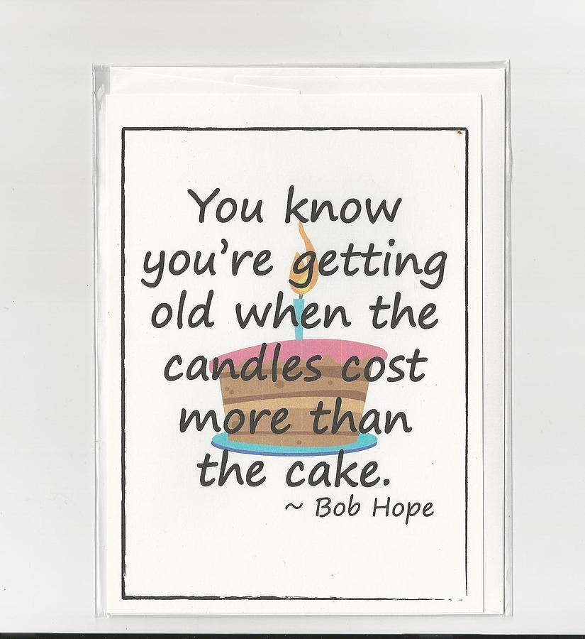 Bob Hope Birthday Card Mixed Media by Paper Twist | Pixels