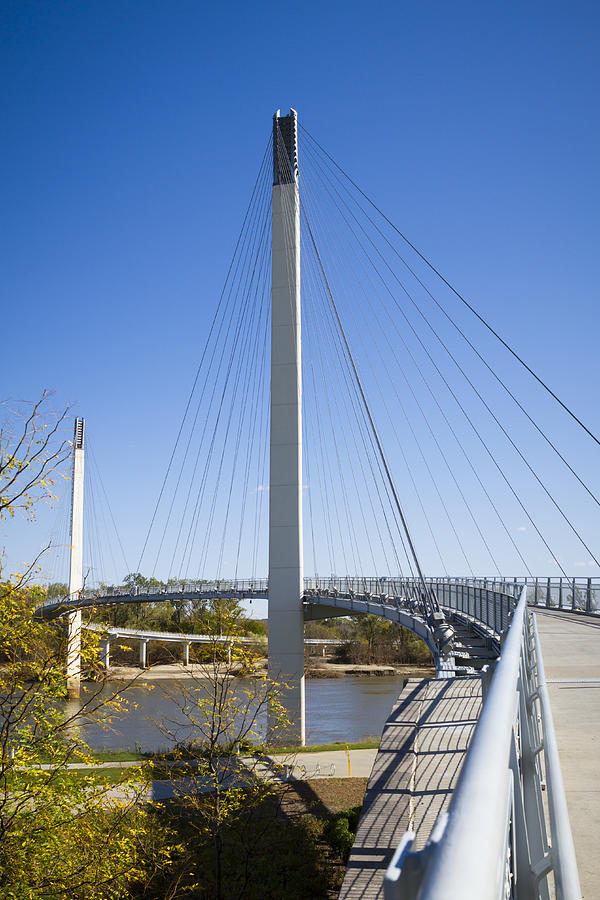 Bob Kerrey Pedestrian Bridge Photograph by Chris Reed