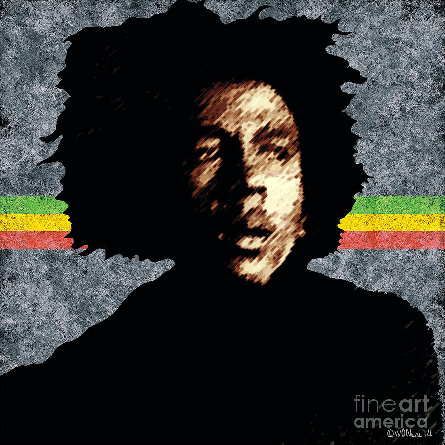 Portrait Digital Art - Bob Marley 2 by Walter Neal
