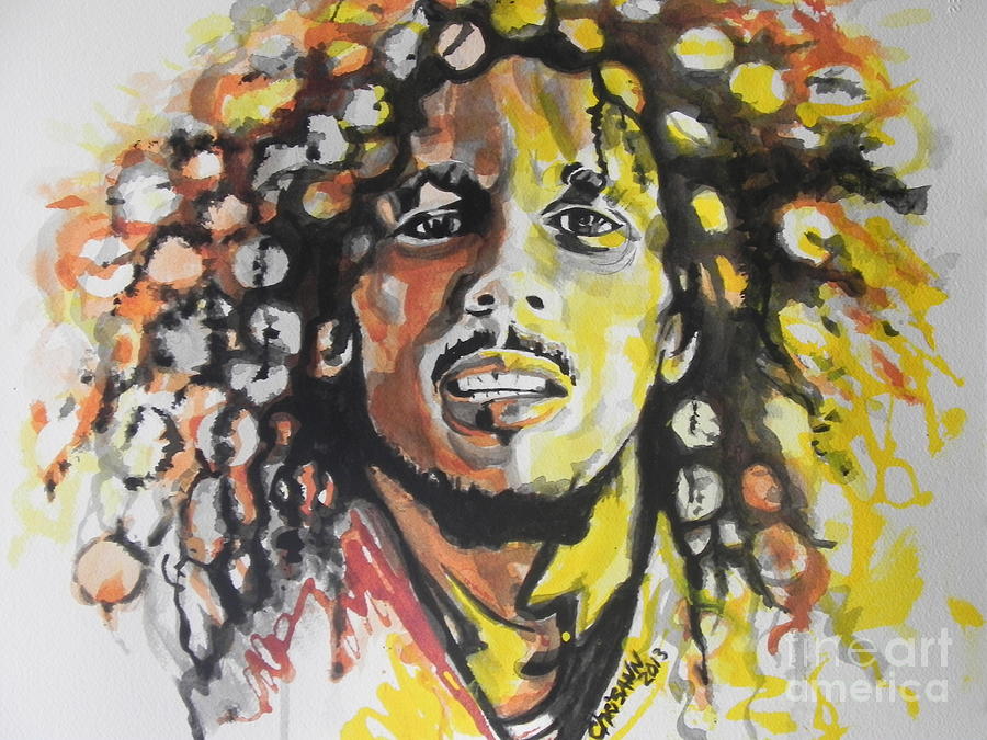 Bob Marley 02 Painting by Chrisann Ellis