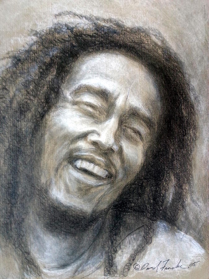 Bob Marley Drawing Drawing by David Francke - Fine Art America