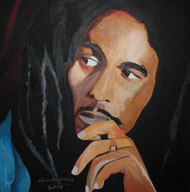 Bob Marley Painting by Hilda De Jesus