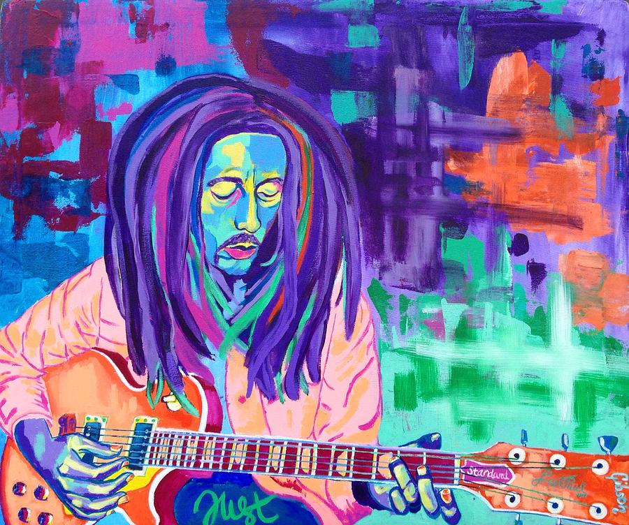 Bob Marley Painting by Janice Westfall