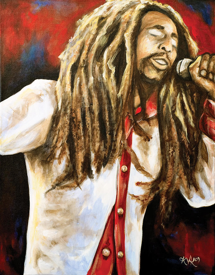 Bob Marley Mixed Media by Katia Von Kral
