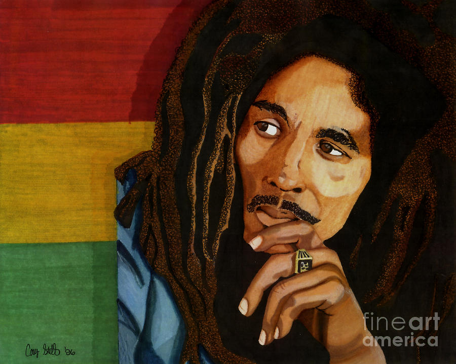 Bob Marley Legend Drawing by Cory Still