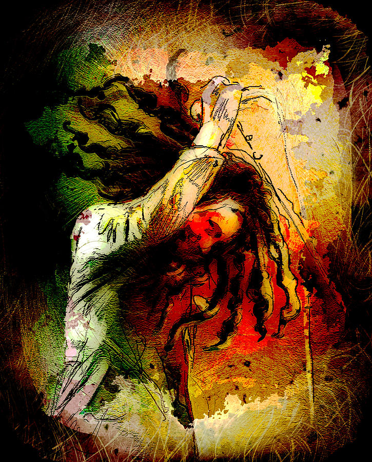 Bob Marley Madness 07 Painting by Miki De Goodaboom
