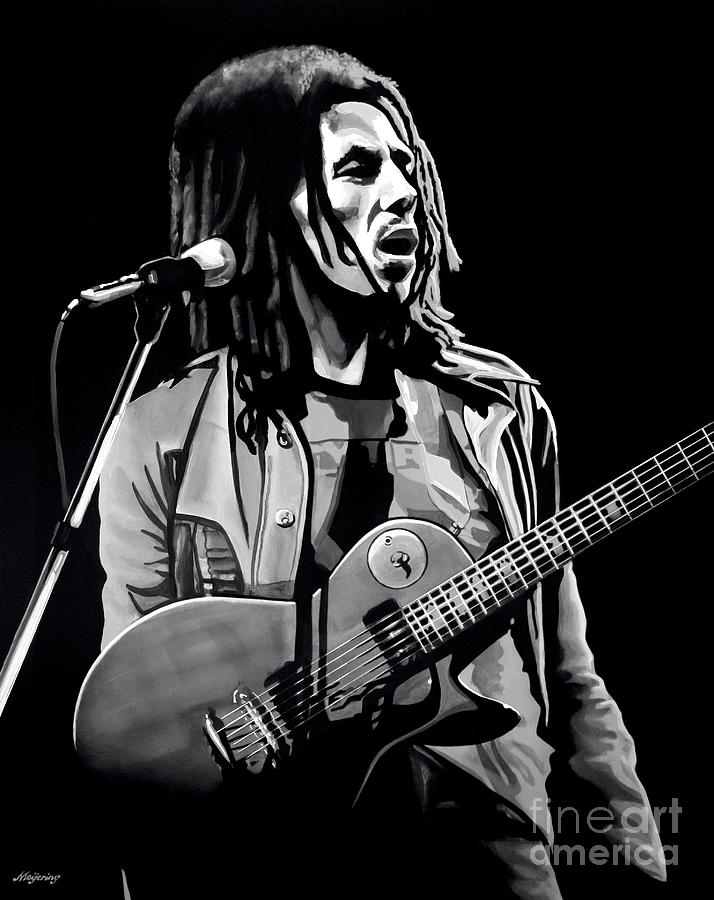 Bob Marley Mixed Media - Bob Marley Tuff Gong by Meijering Manupix