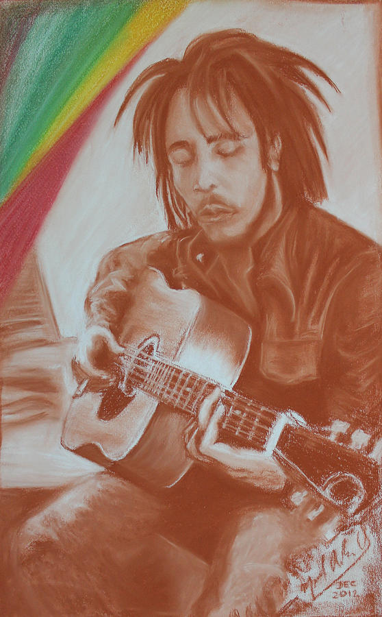 Bob Marley Drawing - Bob Marley by Miguel Rodriguez