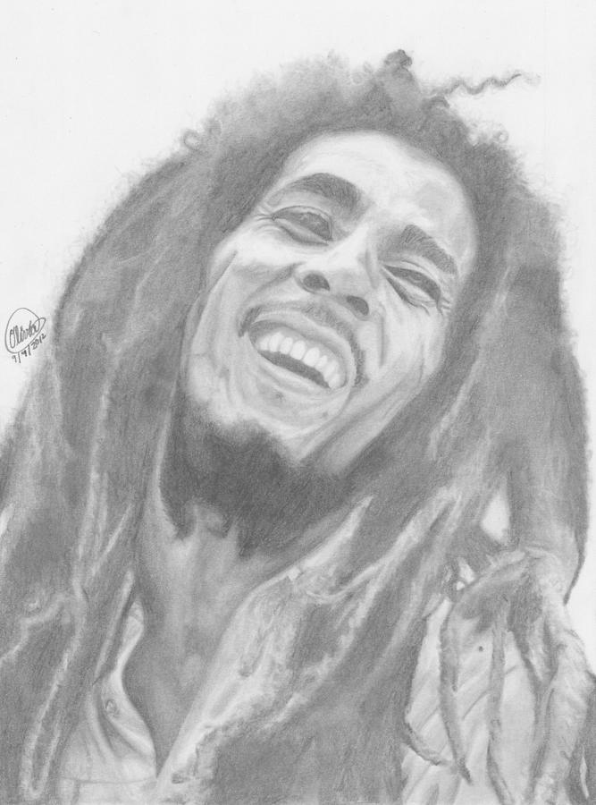 Bob Marley Drawing by Olivia Schiermeyer - Fine Art America