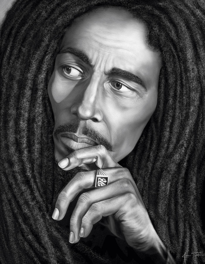 Drawing 1 out of 30… Step by step tutorial of my new Bob Marley drawing |  PeakD