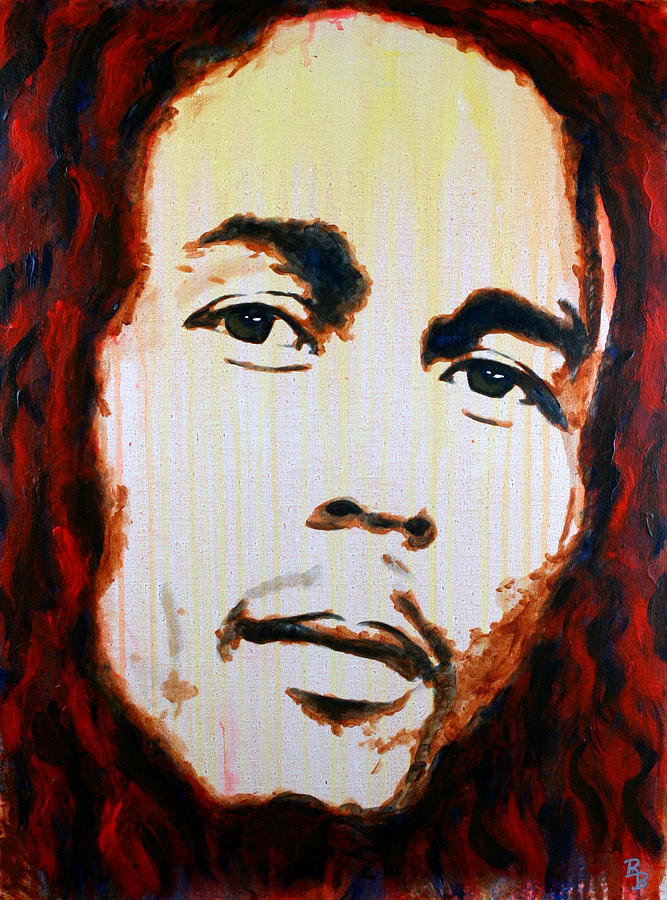 Bob Marley Painting - Bob Marley Reggae Icon by Bob Baker