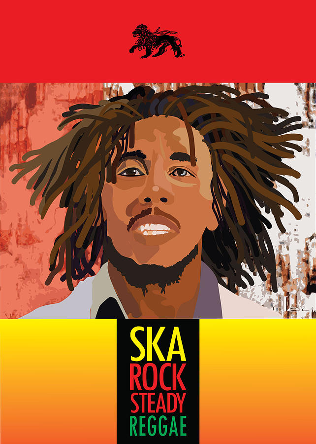 Bob Marley SKA Rock Steady Reggae Digital Art by Joe Roache