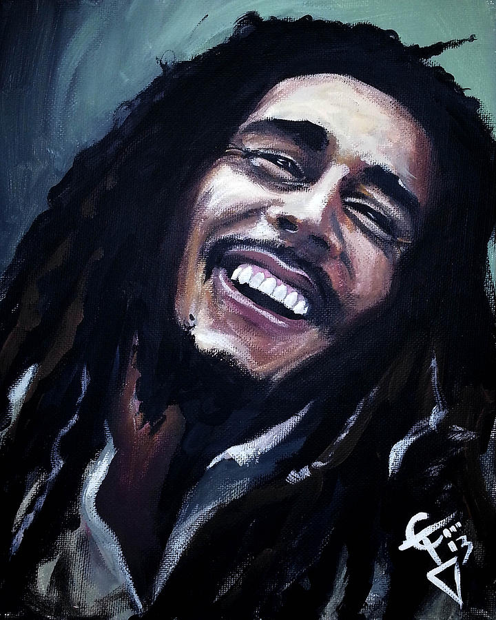 Bob Marley Painting by Tom Carlton