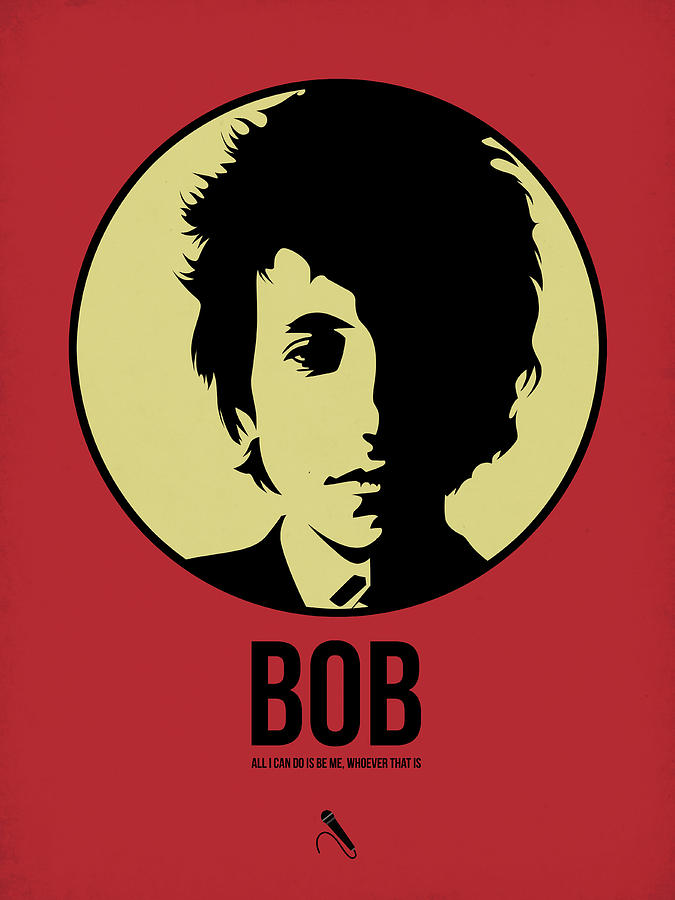 Bob Dylan Digital Art - Bob Poster 1 by Naxart Studio