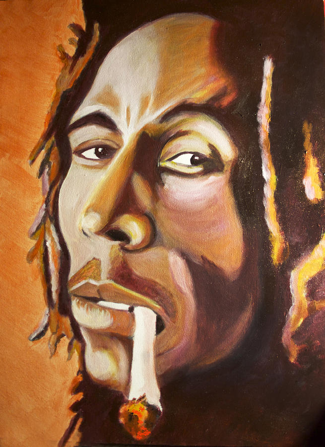 Bob Marley Painting - Bob the Great by Cori Pillows
