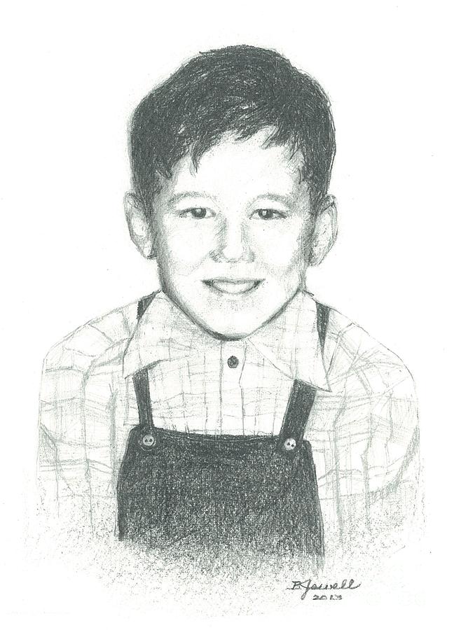 Bobby Drawing by Barbara Jewell