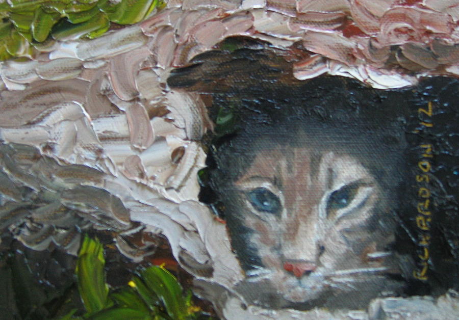 Bobcat Painting by Susan Richardson
