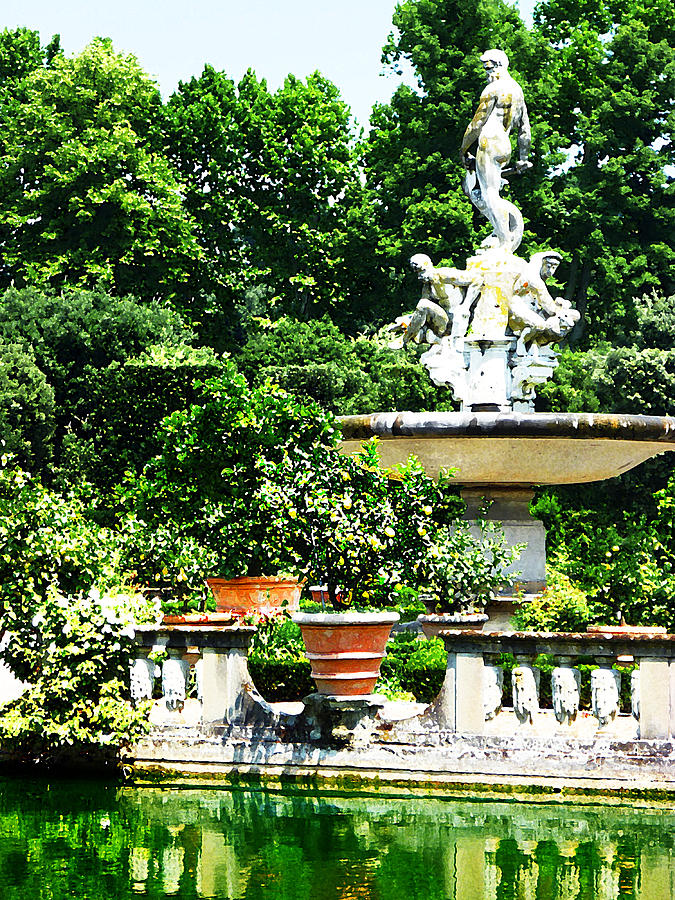 Boboli Gardens Fountain Florence Italy Photograph by Irina Sztukowski