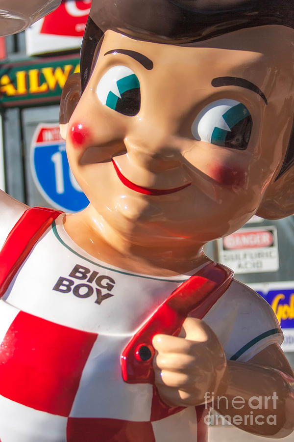 Sign Photograph - Bobs Big Boy by Jerry Fornarotto