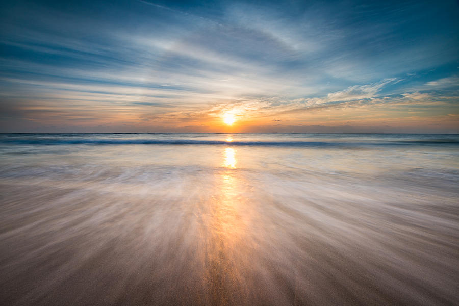 Boca Raton Fl Beach - Sun Dog Sunrise Photograph