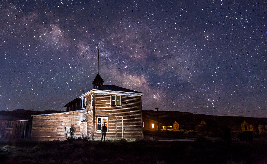 Bodie at Night Photograph by Cat Connor