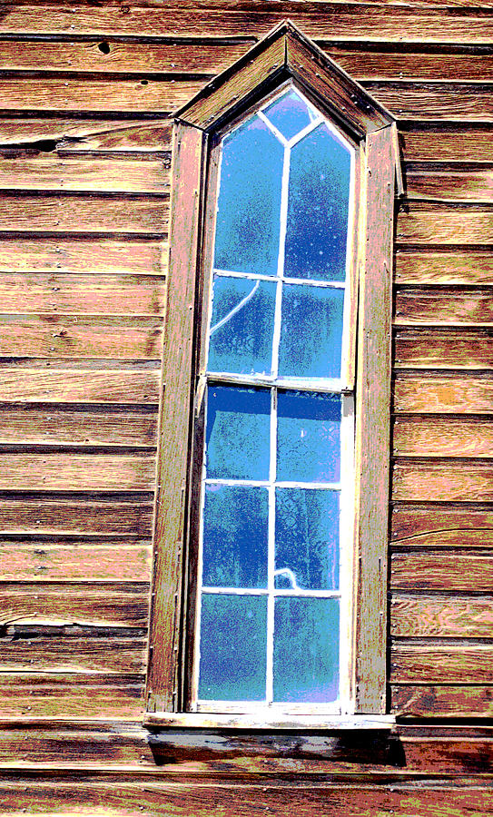 Bodie Church Window Photograph by Mary Bedy