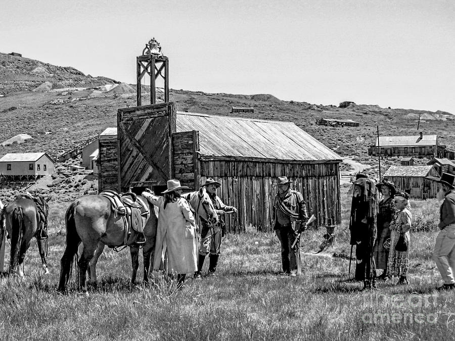 Vintage Photograph - Bodie Ghost Town by Baywest Imaging