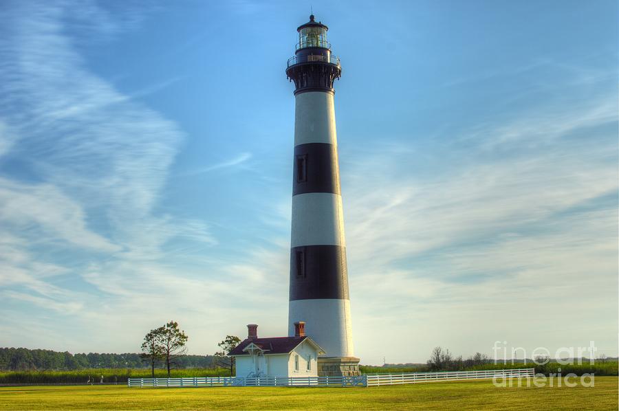 Lighthouse Photograph - Bodie Island Lighouse  by Robert Loe