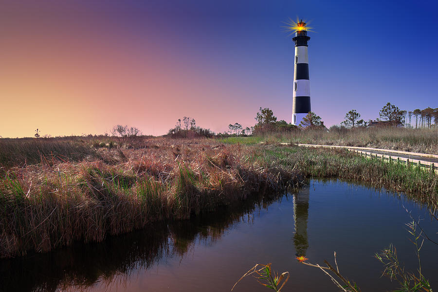 Bodie Island Light Station Photograph by Mary Almond
