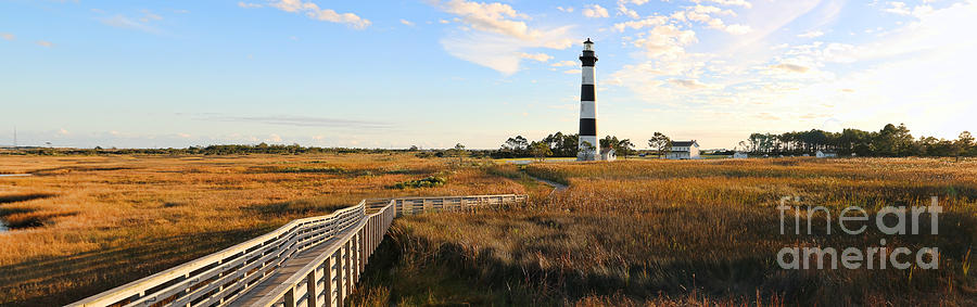 Bodie Island Lighthouse Panorama 2 Photograph by Jack Schultz