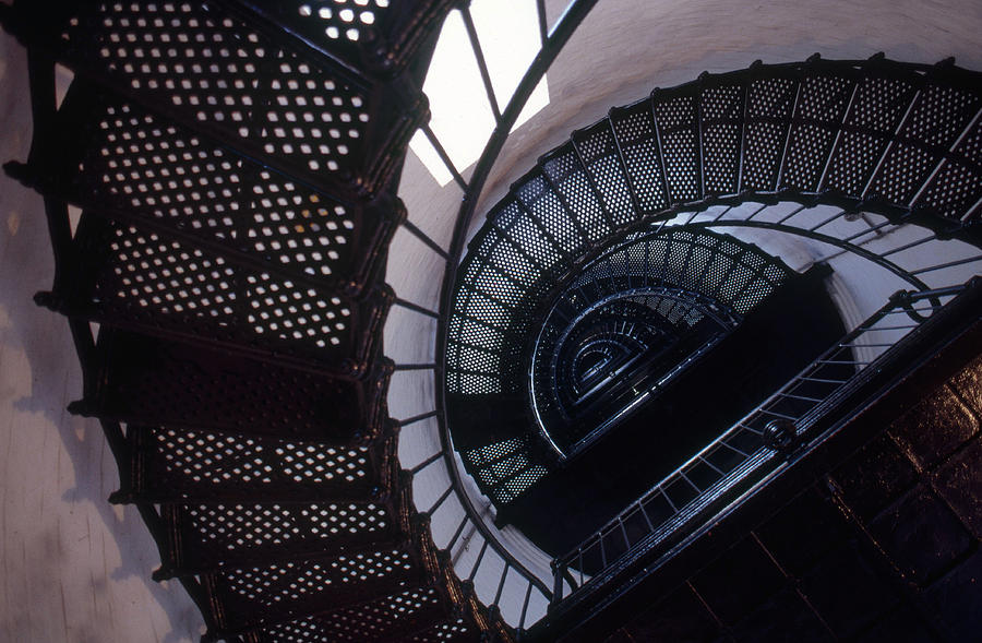 Bodie Island Lighthouse Stairs Photograph by Bruce Roberts