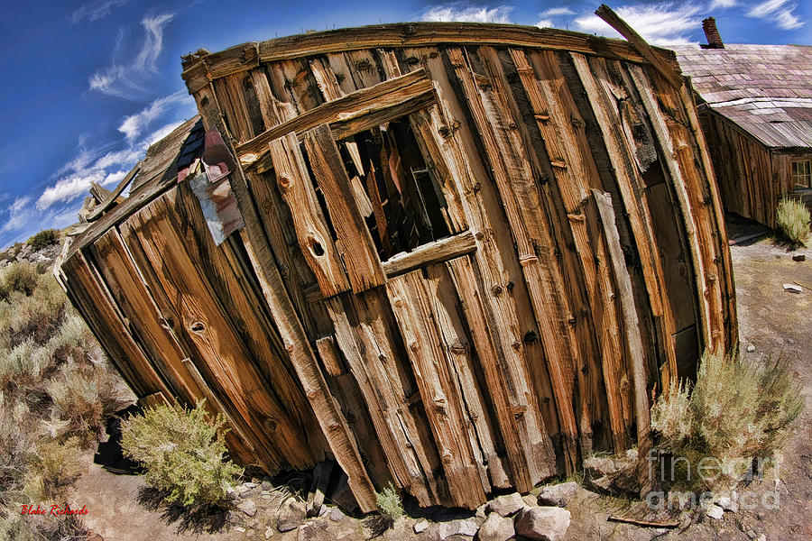 Bodie Leaning Building Color Photograph by Blake Richards