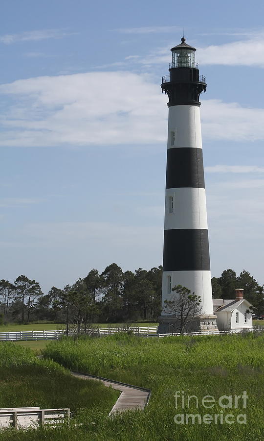Lighthouse Photograph - Bodie Light Uncaged 5 by Cathy Lindsey