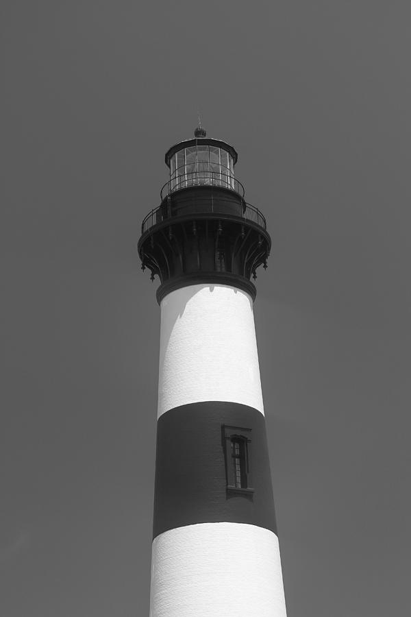 Lighthouse Photograph - Bodie Lighthouse Black and White by Cathy Lindsey