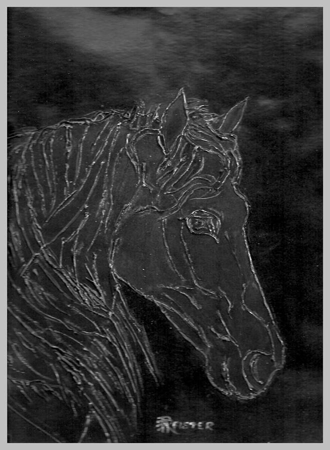 Horse Painting - Bodo by Rosemarie Pfister