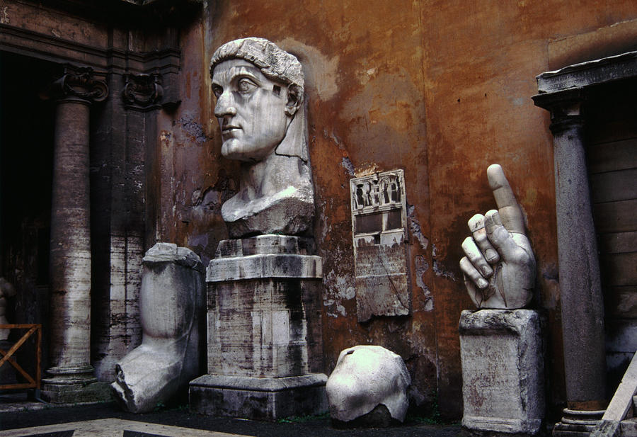 Body Parts The Colossus of Constantine Rome Photograph by Tom Wurl