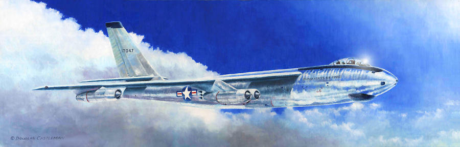 Boeing B-47E Stratojet Painting by Douglas Castleman