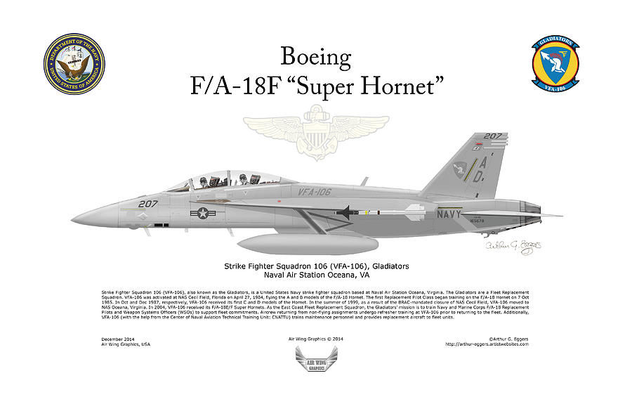 Boeing FA-18F Hornet Digital Art by Arthur Eggers