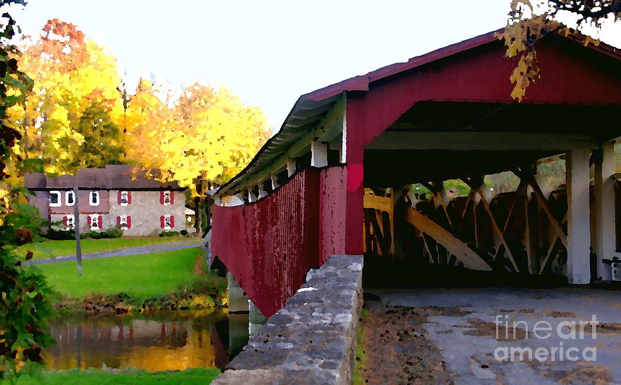 Bogerts Covered Bridge Allentown PA Photograph by Jacqueline M Lewis