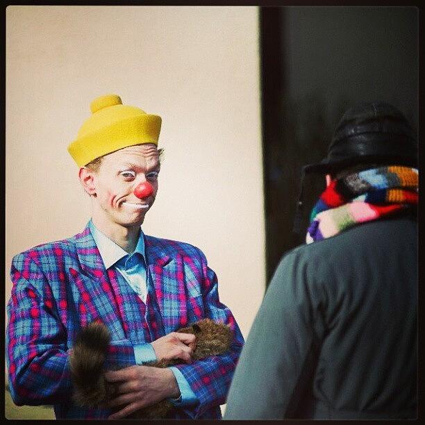 Smile Photograph - #bognor #clown #parade #smile by Harvey Mills