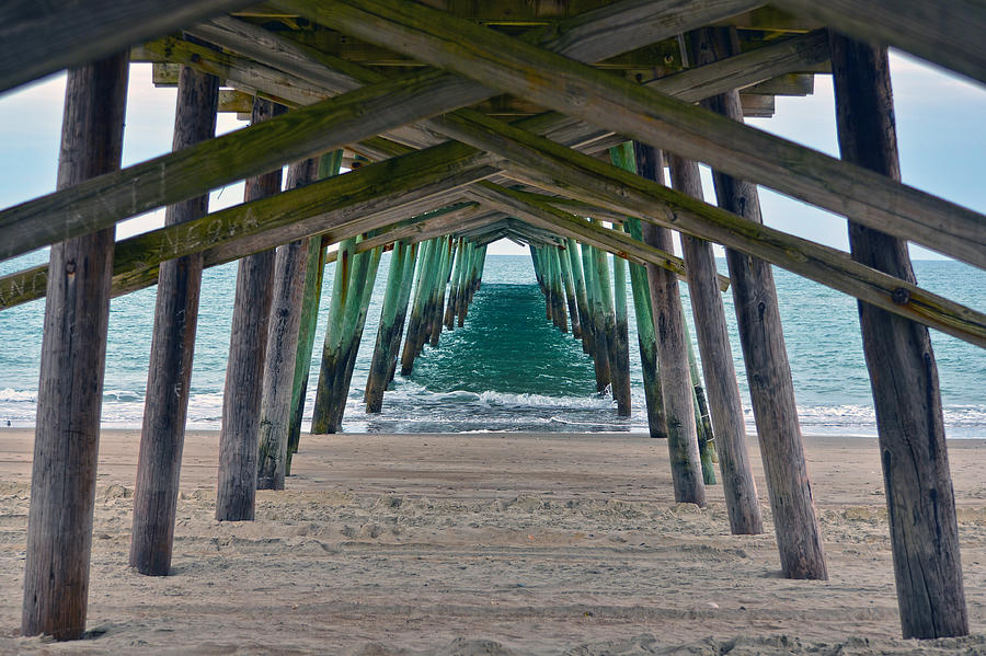 Nature Photograph - Bogue Banks Fishing Pier by Sandi OReilly