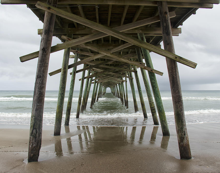 Bogue Inlet Pier Photograph by Debby Richards