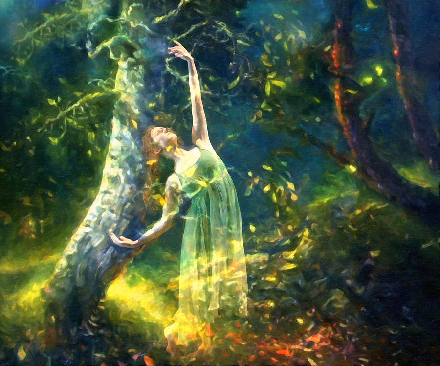 Fantasy Painting - Bohemian Dancer Fantasy by Georgiana Romanovna