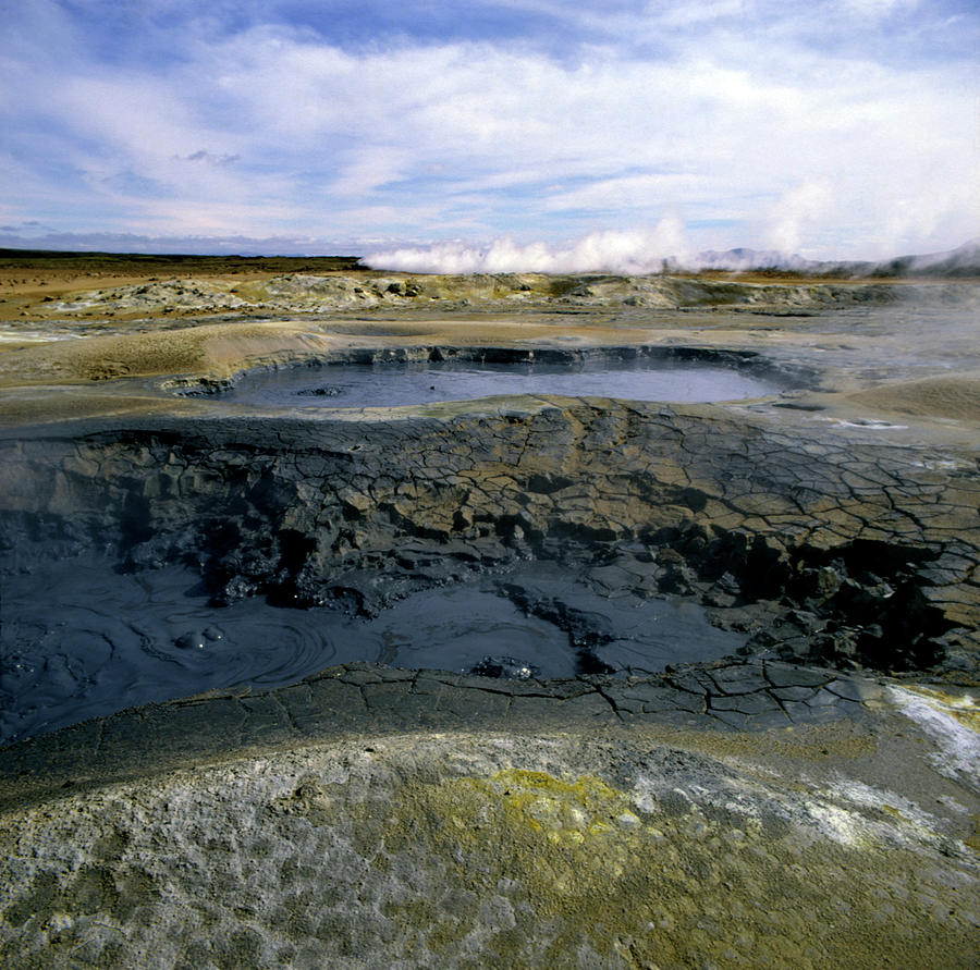 Boiling Mud Pools And Steam Vents Photograph by Simon Fraser/science Photo Library