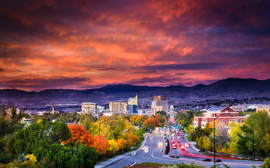 Boise in Fall Photograph by Will Bales Fine Art America