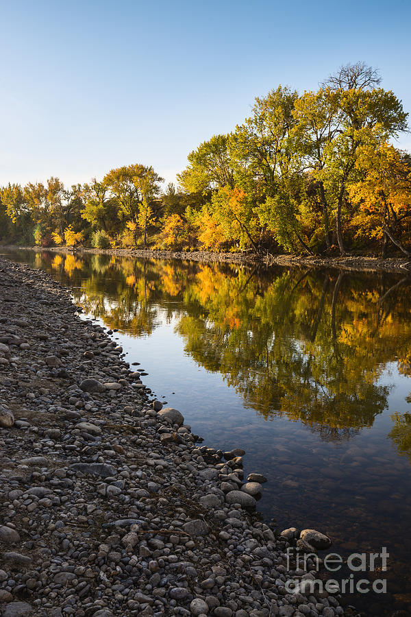 Boise River Autumn in Boise Idaho Photograph by Vishwanath Bhat