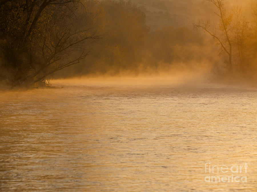 Boise River sunrise Photograph by Vishwanath Bhat