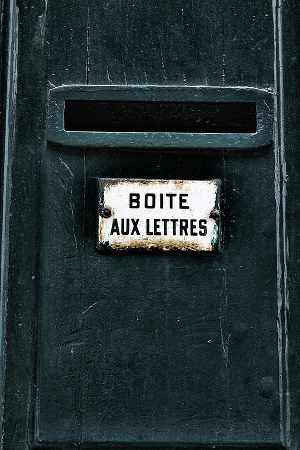 Letter Box Photograph - Boite aux Lettres by Georgia Clare